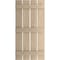 Ekena Millwork Rustic Four Board Spaced Board-n-Batten Rough Sawn Faux Wood Shutters, 23 1/2"W x 62"H SHUBSS23X62RSPR - alternate 6